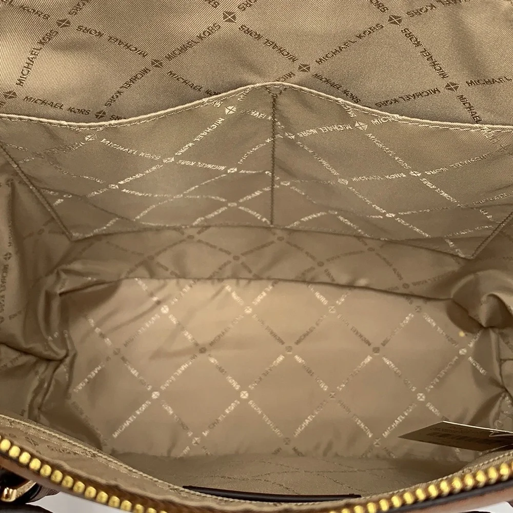MICHAEL KORS Charlotte Large Leather Top-Zip Tote - Picture 11 of 16